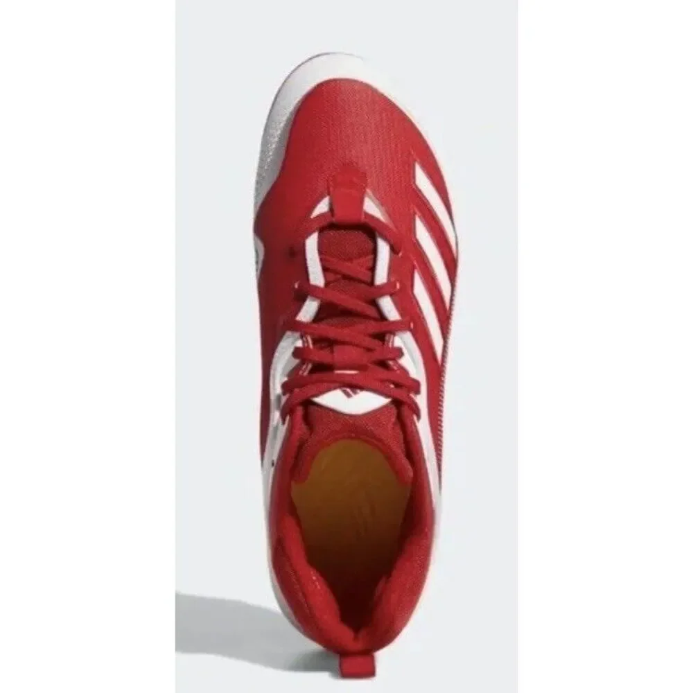 Men's Adidas‎ Icon 6 Bounce Baseball Cleats, Red/White, Size 15, FV9354
